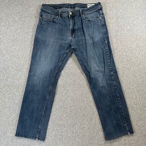 Buffalo David Bitton Jack-X Slim Straight Stretch Mens Jeans Blue 36x30 Denim